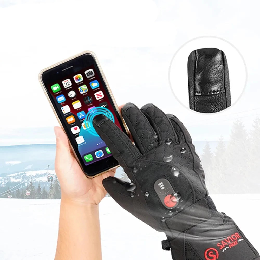 heated ski gloves